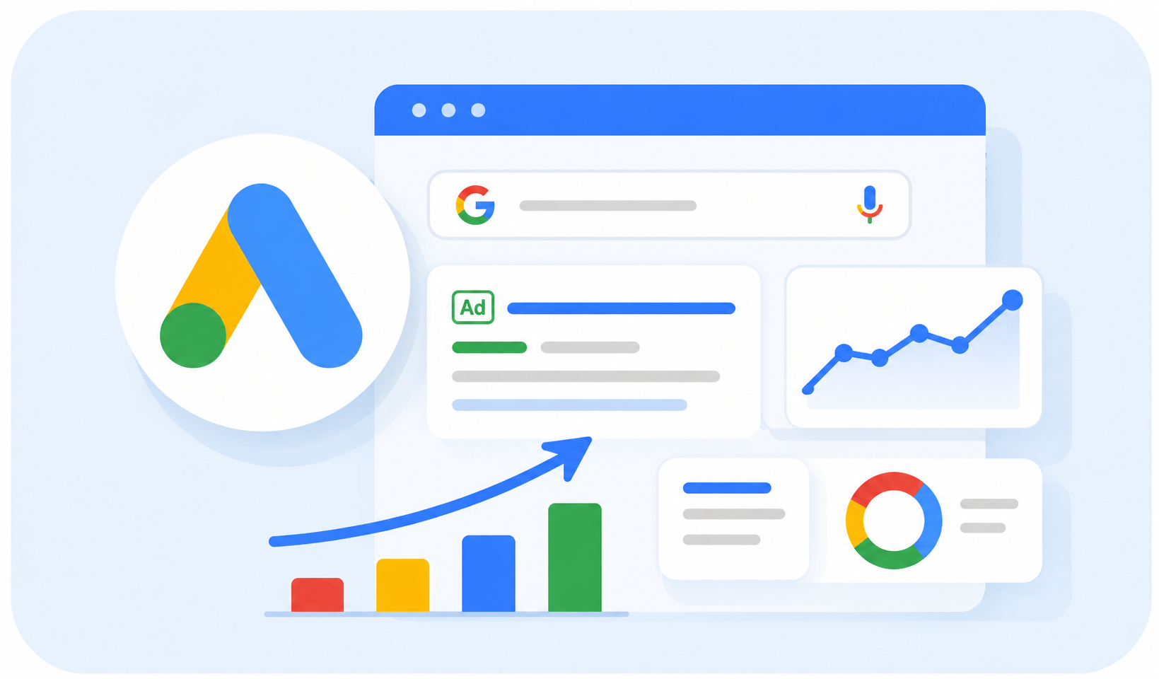 Google Ads search results and reporting