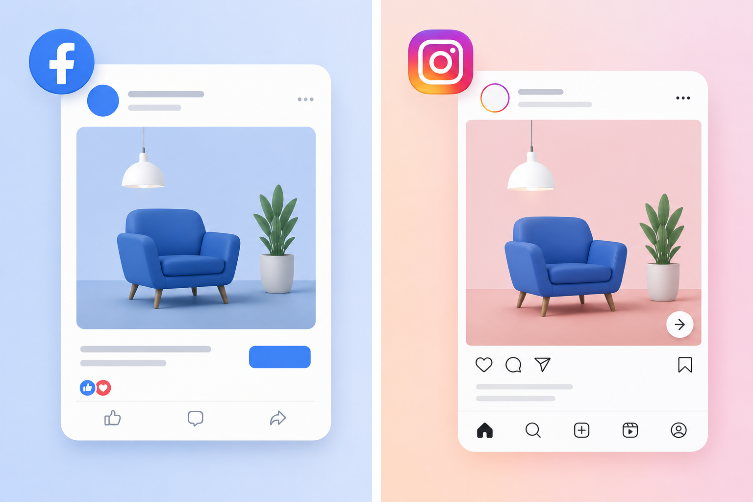 Meta ads on Facebook and Instagram